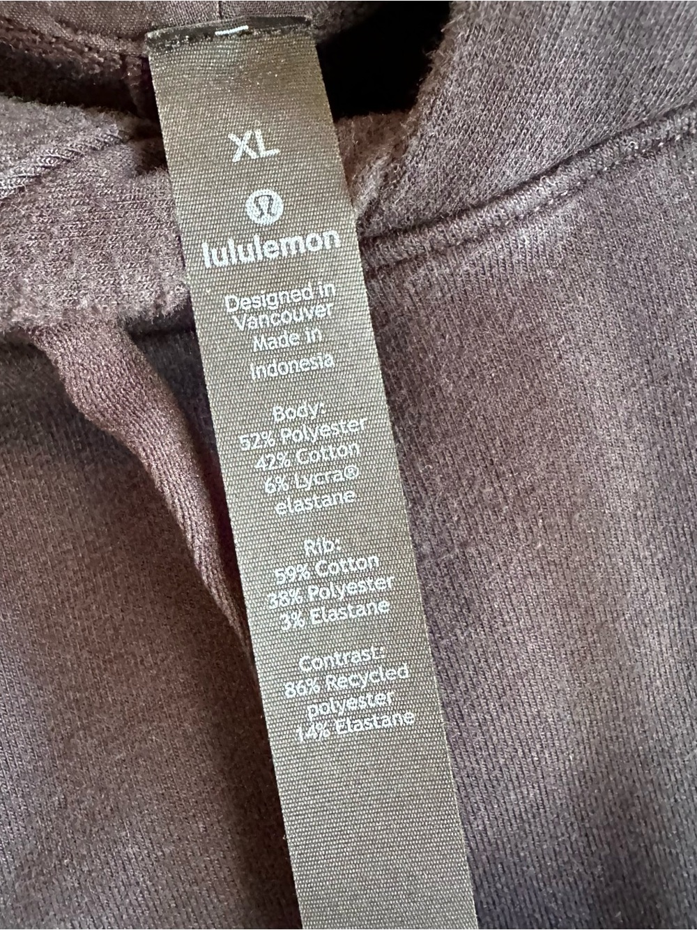 Lululemon City Sweat Black Pullover French Terry Hoodie M3AUPS - Picture 3 of 4